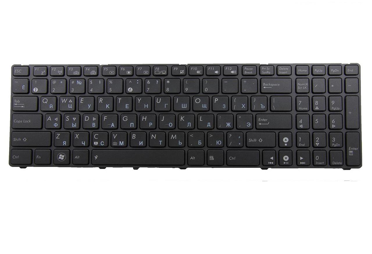 Клавиатура для ноутбука Asus K52 K52Je с подсветкой клавиш матовая (04GNV32KRU00)