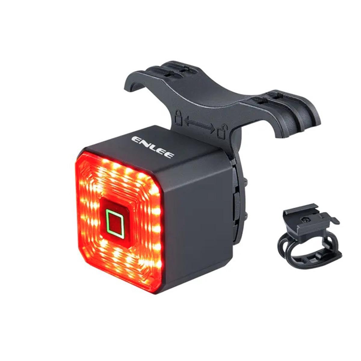 Фонарь велосипедный ENLEE Smart Square WT005 мигалка/стоп задний Черный (EN-SWT005-3516UA)