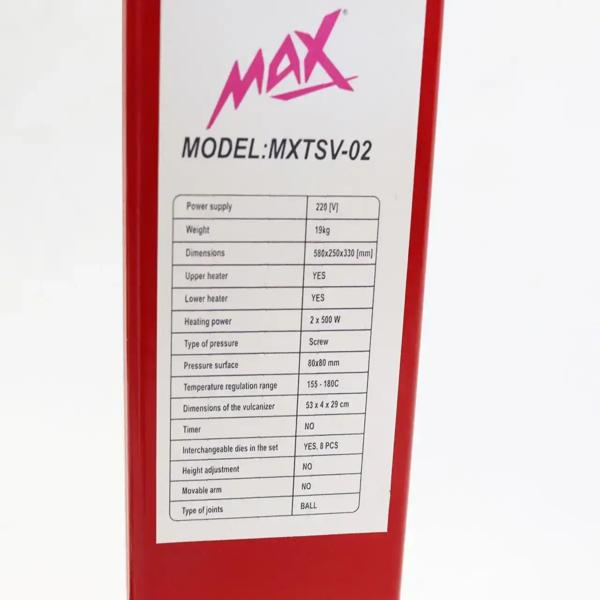 Вулканізатор MAX настільний 0,5 кВт/год (MXTSV) - фото 2 Вулканізатор MAX настільний 0,5 кВт/год (MXTSV) - фото 2