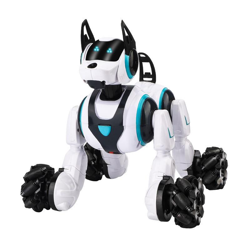 Інтерактивний Собака-робот на радіокеруванні Stunt Dog Plus V3 Білий