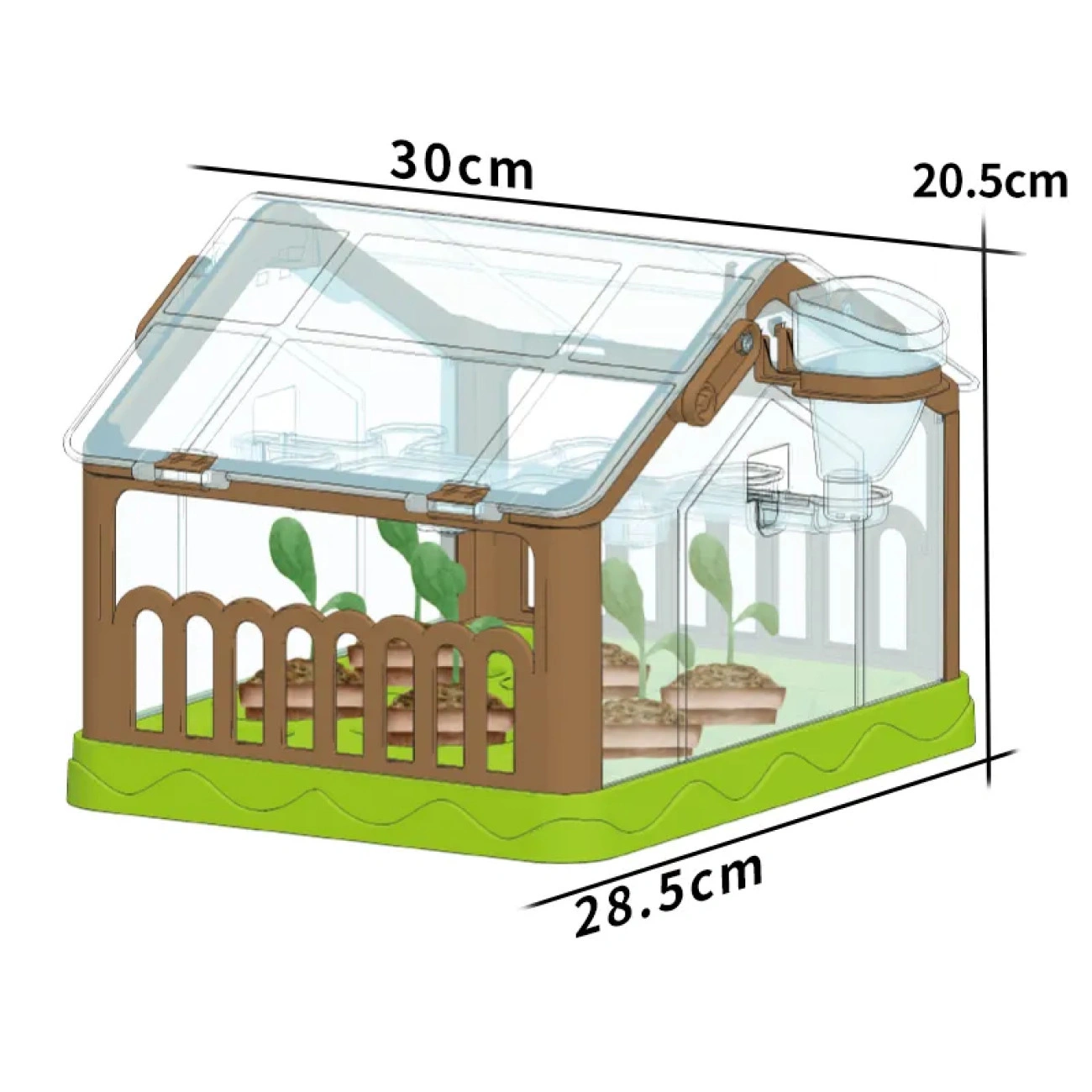Набор юного садовода "Мини-теплица" с подсветкой для выращивания растений - фото 2 Набор юного садовода "Мини-теплица" с подсветкой для выращивания растений - фото 2