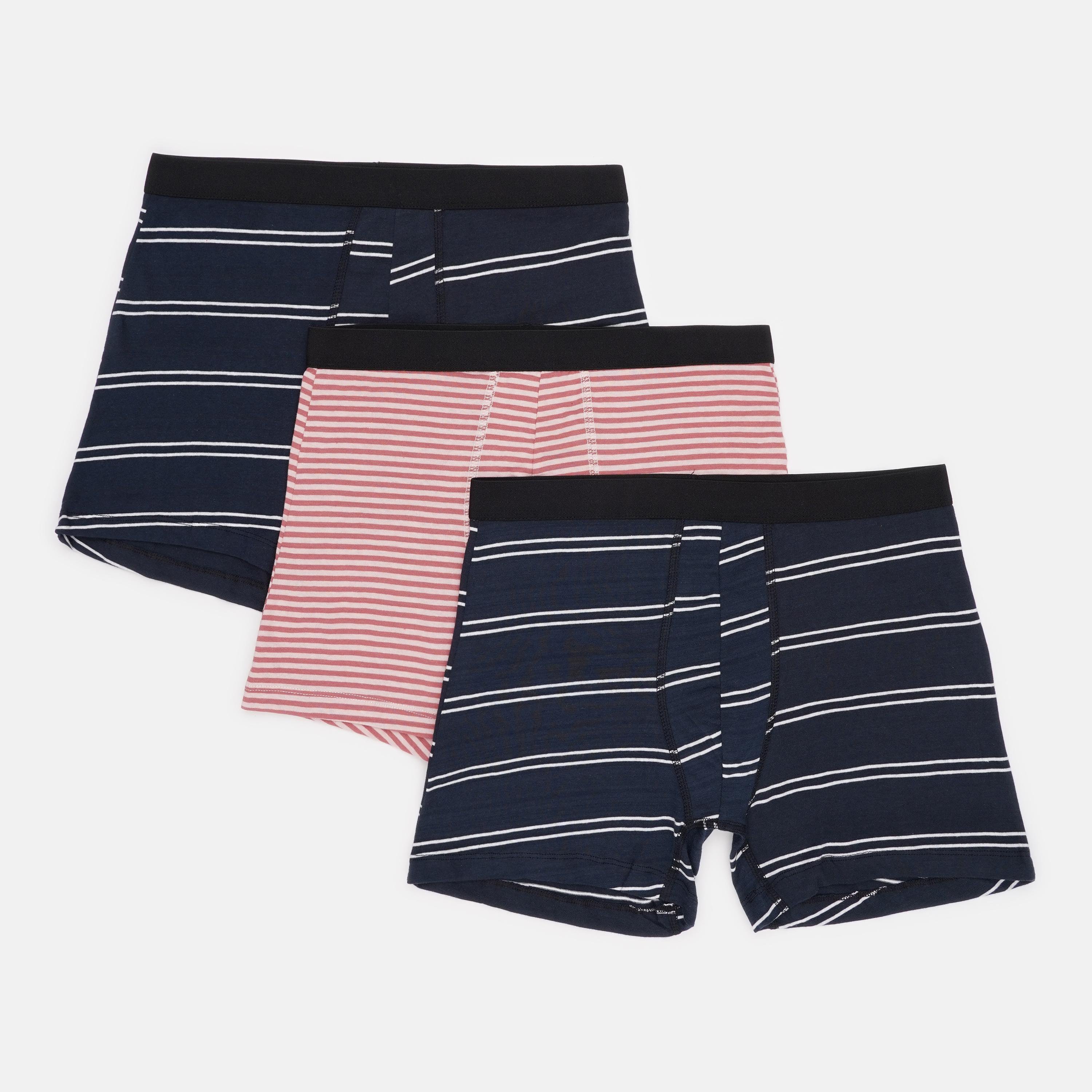 Труси Basic Collection 3 шт. XL Рожевий/Темно-синій (14380904558)