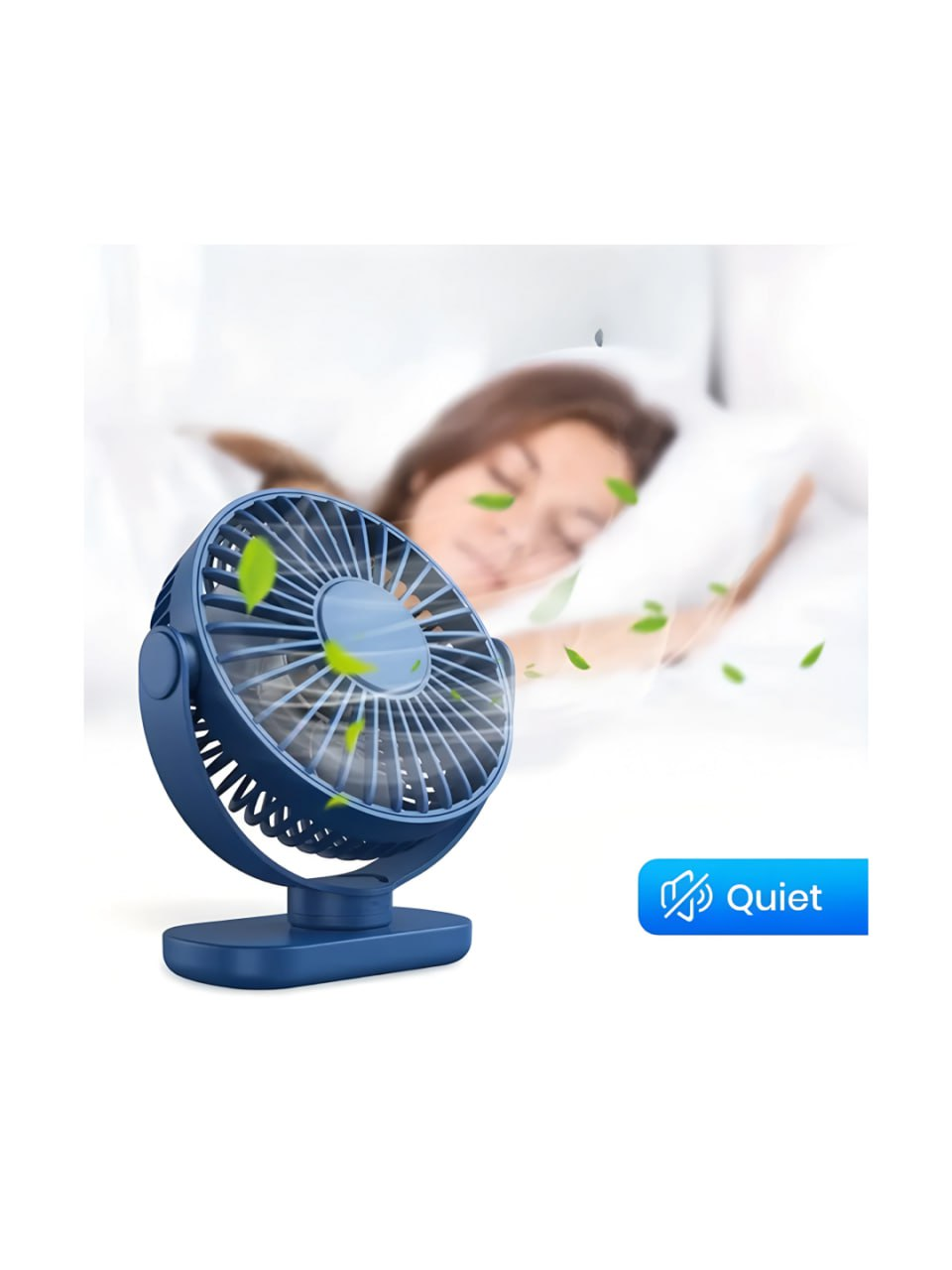 Вентилятор переносний MLS6110 на акумуляторі від USB для кемпінгу/офісу та дому Блакитний (dd97cf94) - фото 5 Вентилятор переносний MLS6110 на акумуляторі від USB для кемпінгу/офісу та дому Блакитний (dd97cf94) - фото 5