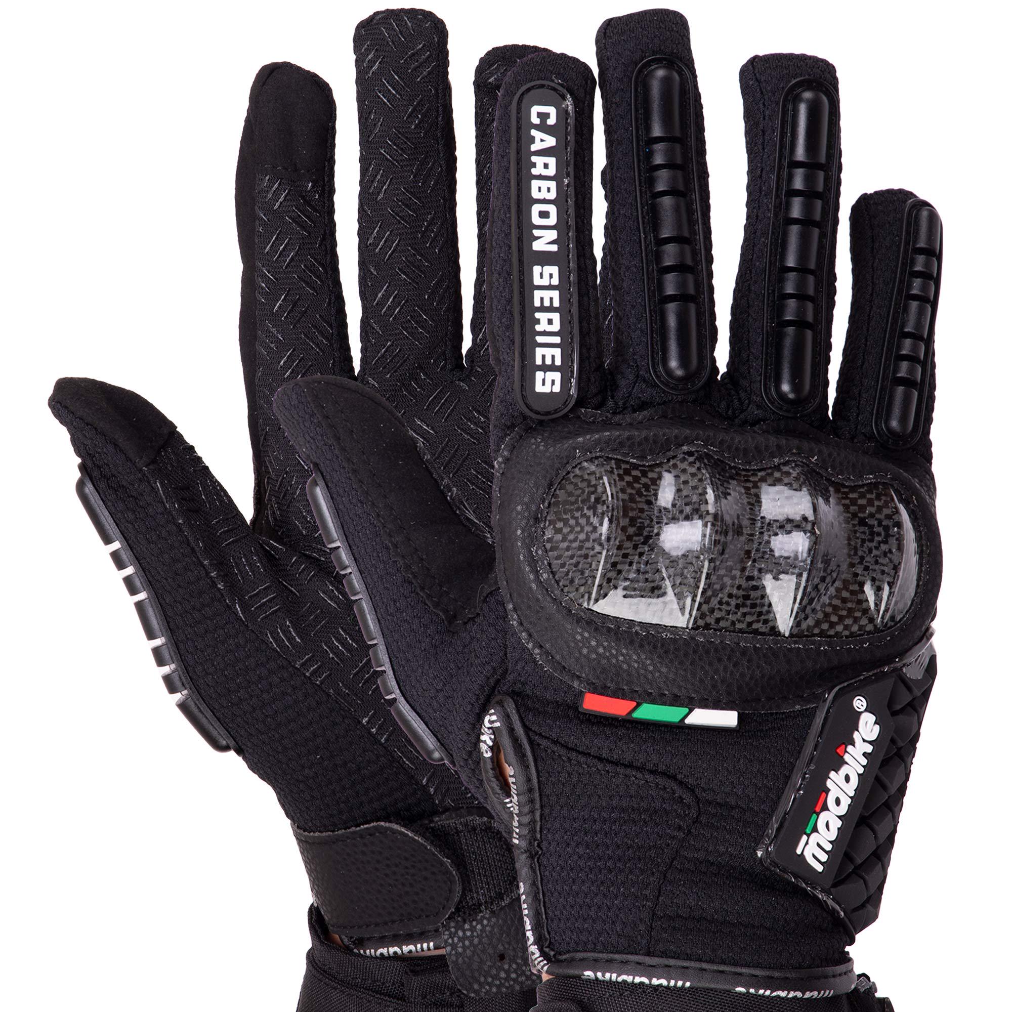 Мотоперчатки MadBike MAD-06 M Черный (30707076)