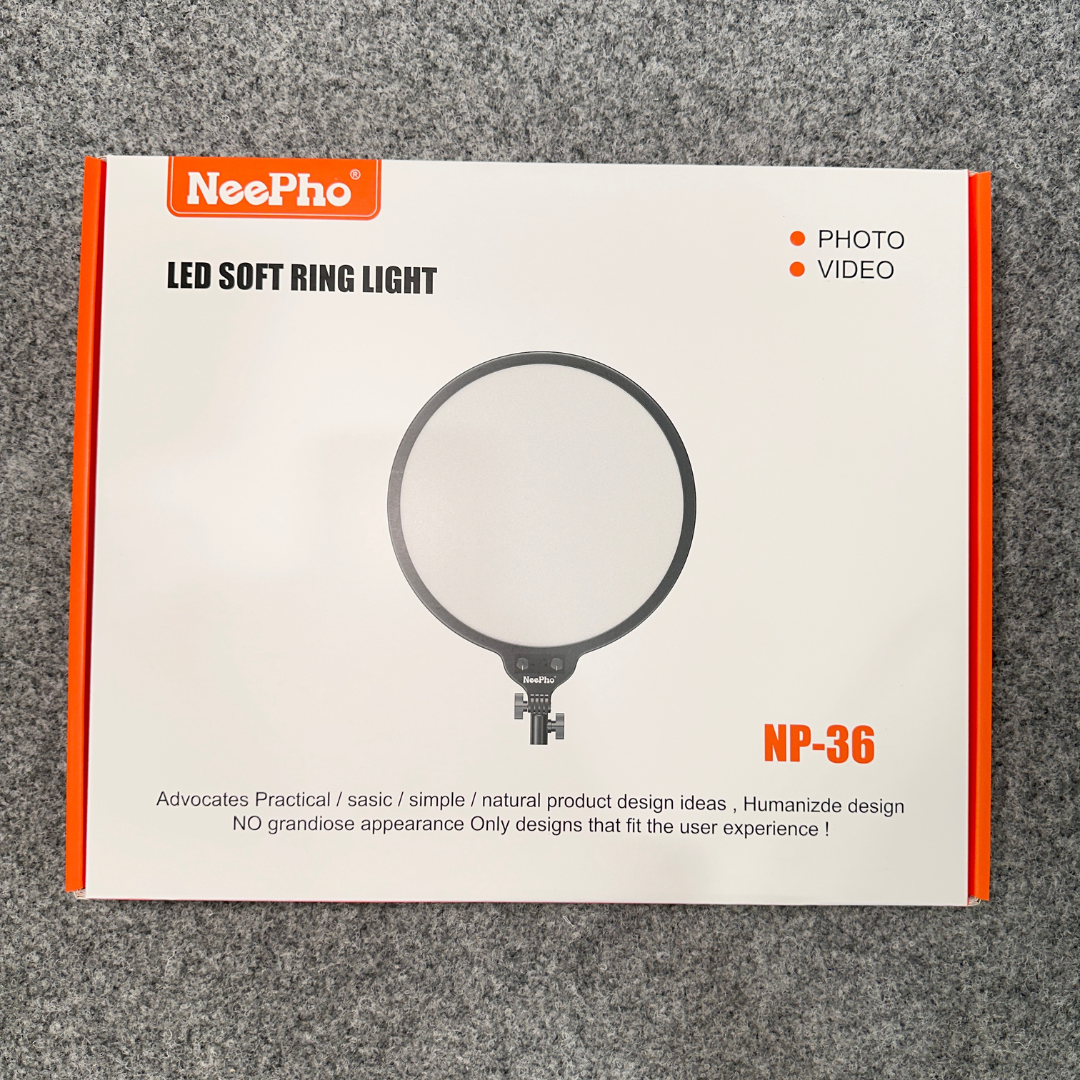 LED-лампа студийная NeePho постоянный свет с регулировкой температуры и яркости 36 см (NP-36) - фото 9