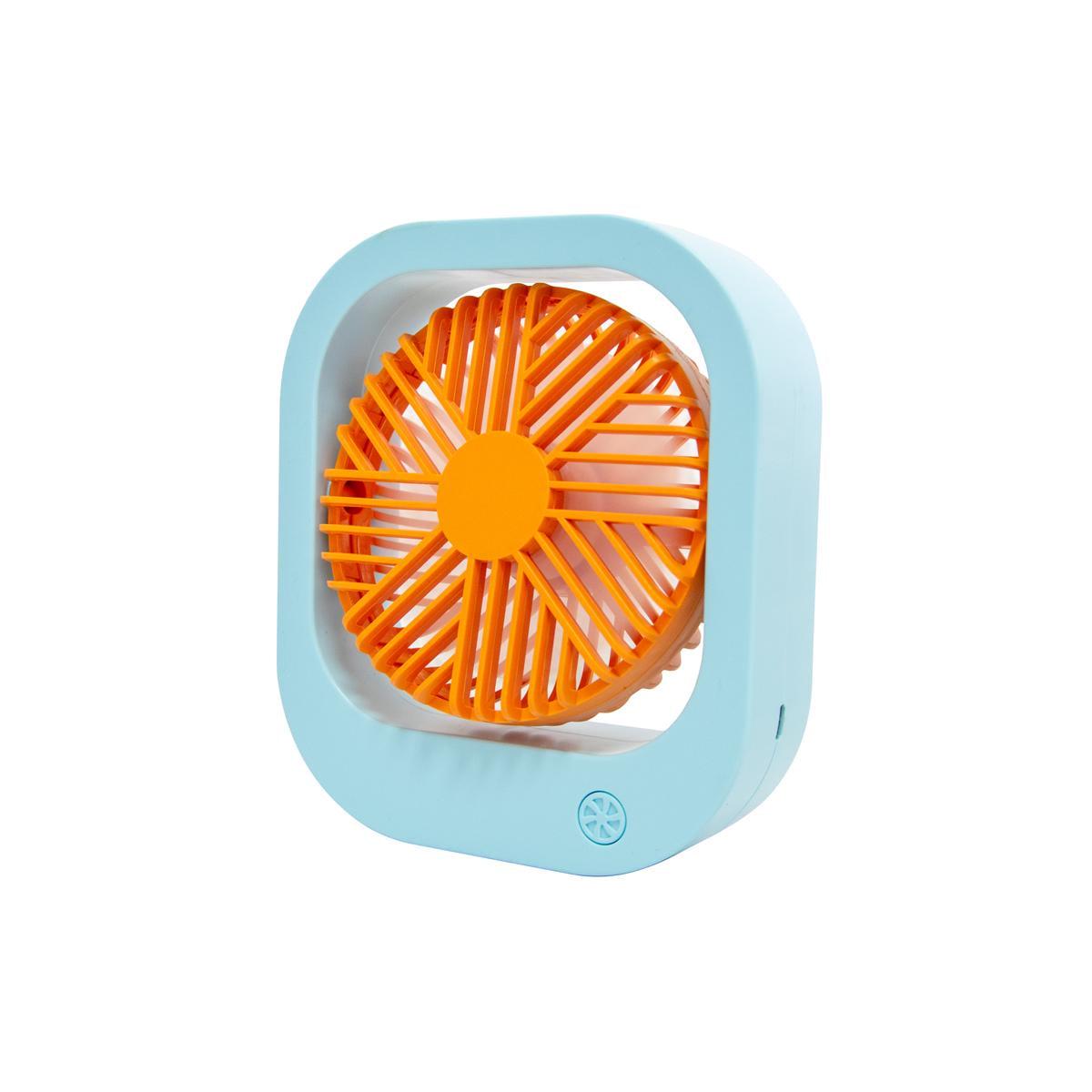 Вентилятор настольный на аккумуляторе DianDi USB Fan SQ2177 Blue (1010615-LightBlue)
