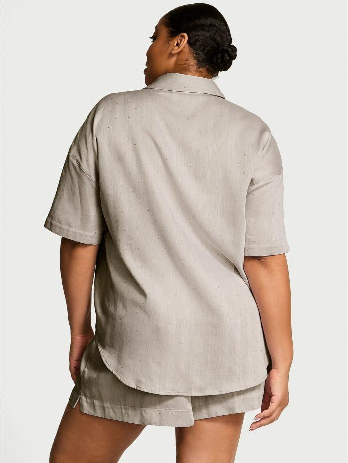 Піжама модал-котон сорочка/шорти Victoria's Secret Modal-Cotton Short Pajama Set XL Хакі (26811534D) - фото 2 Піжама модал-котон сорочка/шорти Victoria's Secret Modal-Cotton Short Pajama Set XL Хакі (26811534D) - фото 2