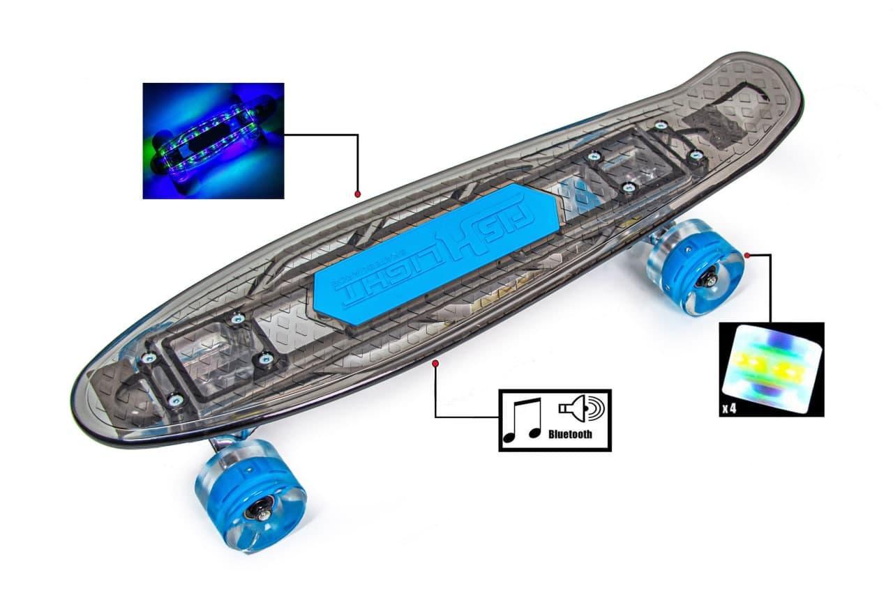 Пенніборд Fish Skateboard світлові колеса Black (2172089233) - фото 2 Пенніборд Fish Skateboard світлові колеса Black (2172089233) - фото 2