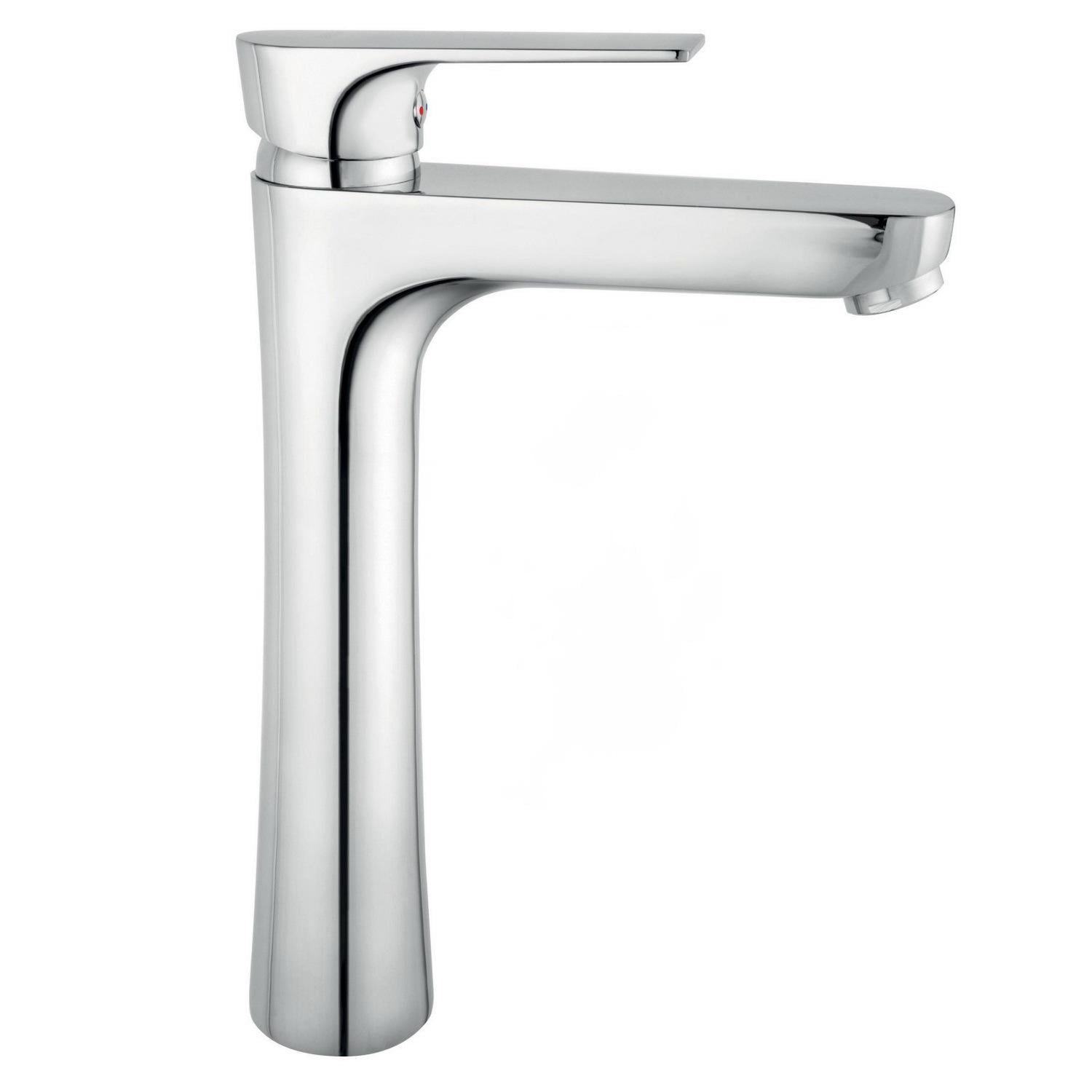 Смеситель для умывальника Ferro Algeo Square BAQ2L высокий однорычажный Хром (174922)