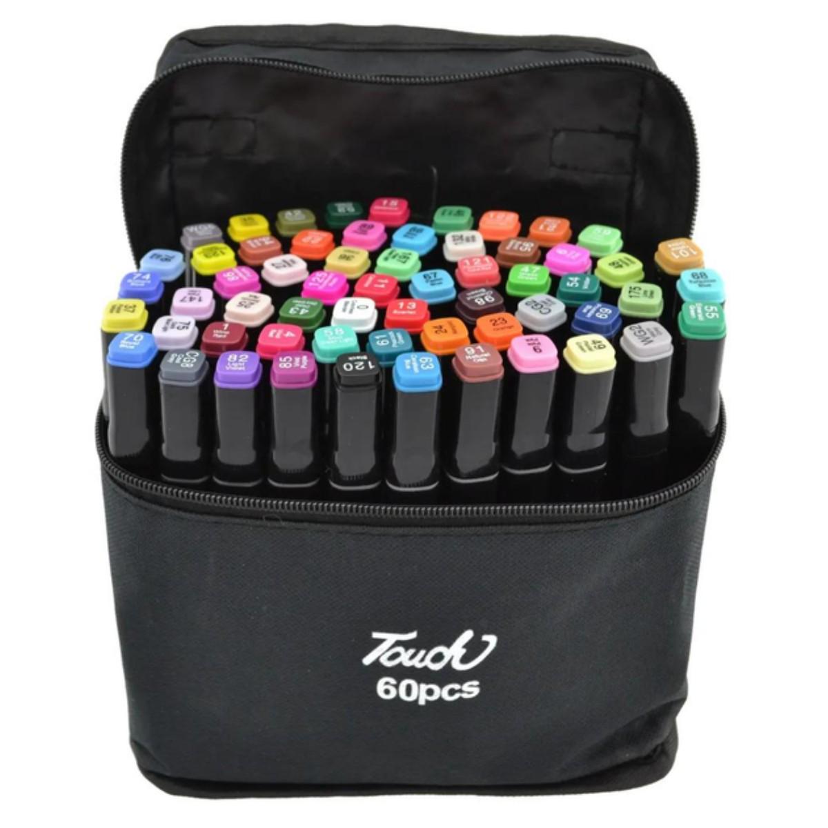 Набор двухсторонних скетч маркеров для рисования Touch Sketch 60 шт. (7751)
