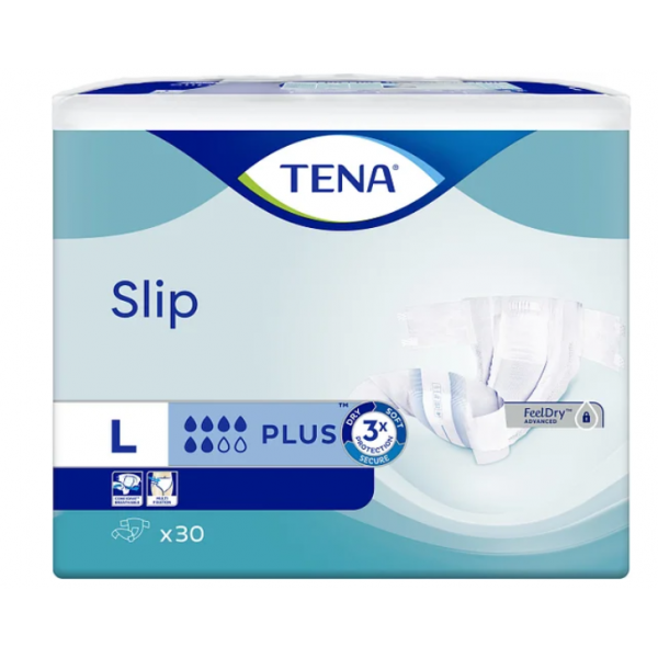Подгузники-трусики для взрослых Tena Slip Plus Large ночные 6 капель 90-145 см 30 шт. (0001) - фото 4 Подгузники-трусики для взрослых Tena Slip Plus Large ночные 6 капель 90-145 см 30 шт. (0001) - фото 4