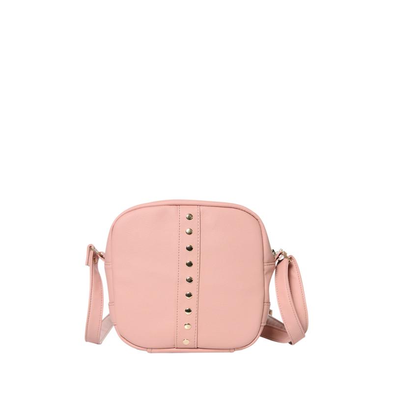 Сумка кроссбоди Sambag 20x20x8 см Пудровый