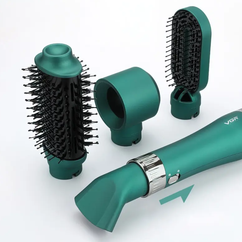 Стайлер для укладки волос Vgr V-493 4в1 Зеленый - фото 4 Стайлер для укладки волос Vgr V-493 4в1 Зеленый - фото 4