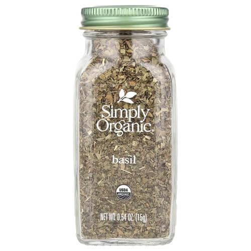 Спеції Simply Organic Basil 15 г (SOG-18512)