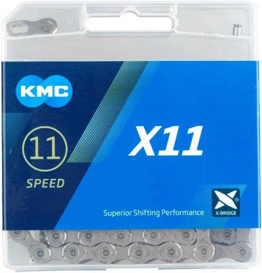 Цепь велосипедная KMC X-11 116 звеньев Silver/Silver (KMC X-11 116)