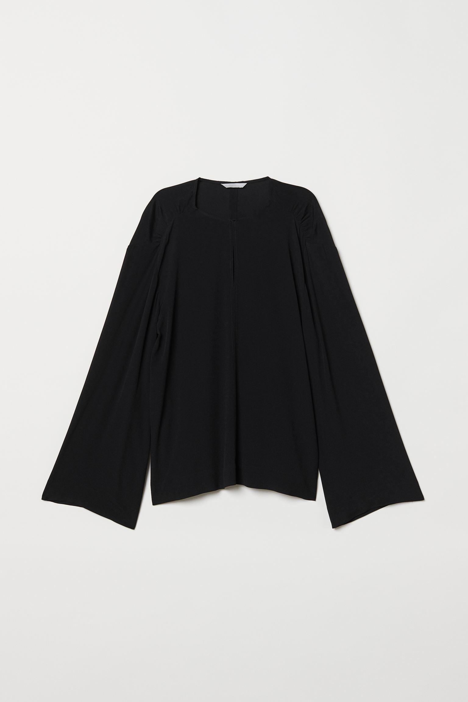 Блуза H&M р. 34 Черный (112697498)