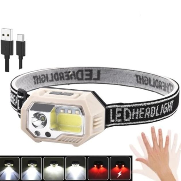 Фонарь налобный Bailong SH-S9-XPE/COB/3SMD White/Red (tf5365) - фото 2 Фонарь налобный Bailong SH-S9-XPE/COB/3SMD White/Red (tf5365) - фото 2