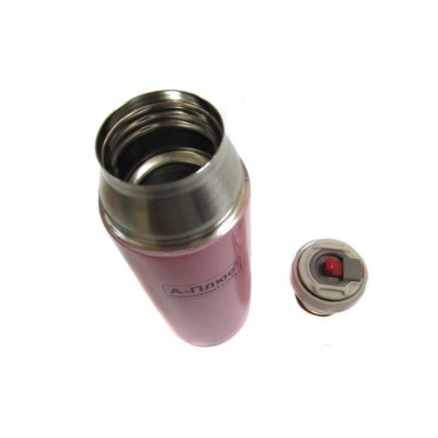 Термос вакуумный A-plus 1778 нержавеющая сталь 350 мл Розовый - фото 3 Термос вакуумный A-plus 1778 нержавеющая сталь 350 мл Розовый - фото 3