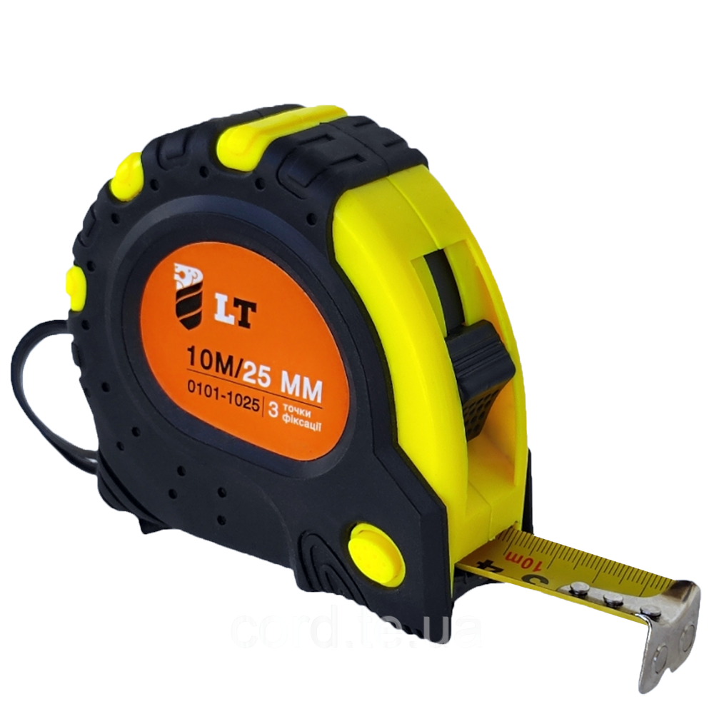 Рулетка магнитная LT-tools Proseries 3 стопора 10,0 м х 25 мм (48578) Рулетка магнитная LT-tools Proseries 3 стопора 10,0 м х 25 мм (48578)