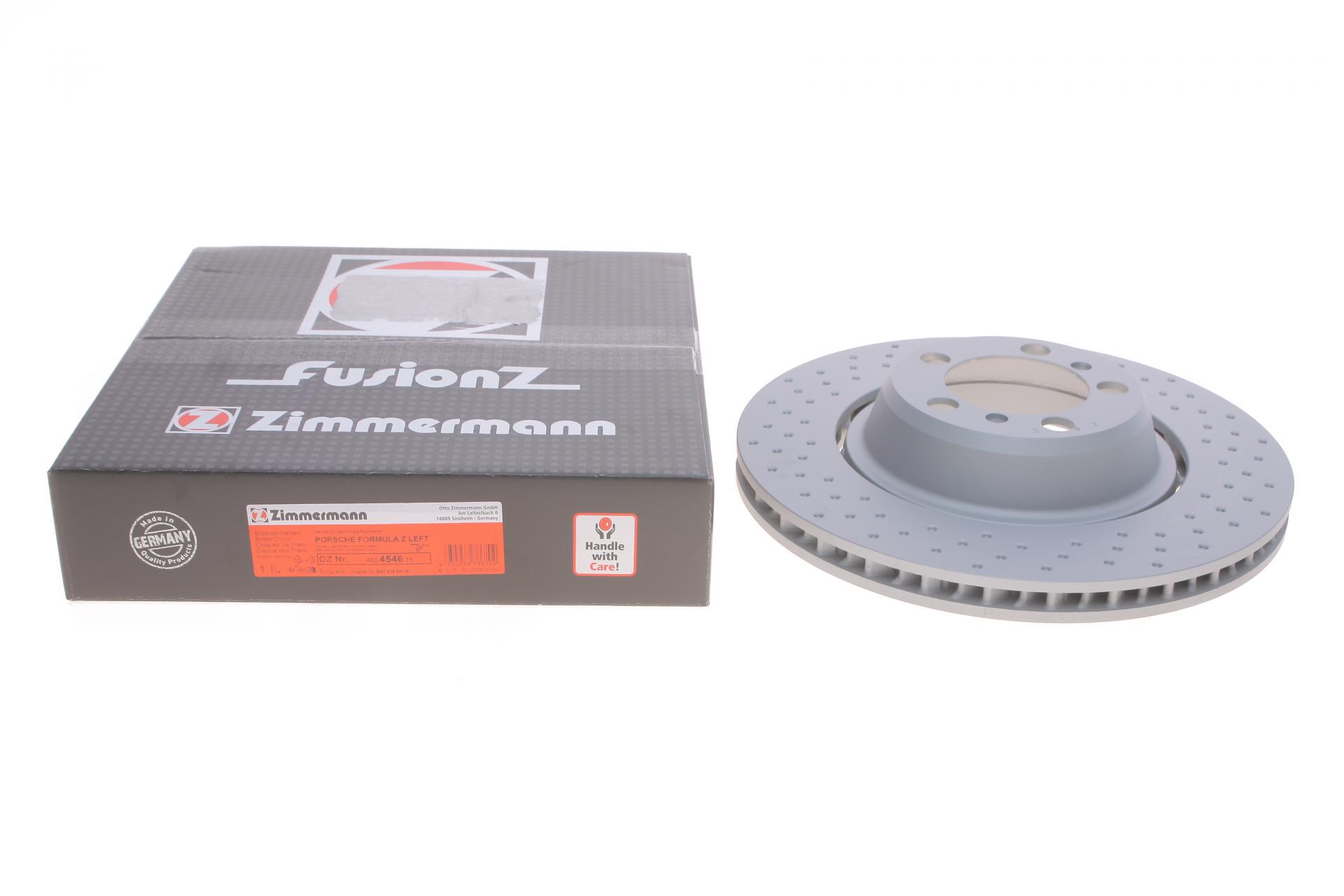 Диск гальмівний задній ZIMMERMANN Porsche 911 22- 380x30 мм L (460.4546.75 ZIMMERMANN)
