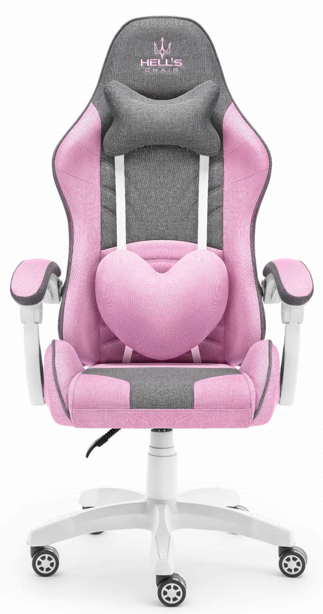 Крісло геймерське Hell's Chair Rainbow Plus-1392 Grey