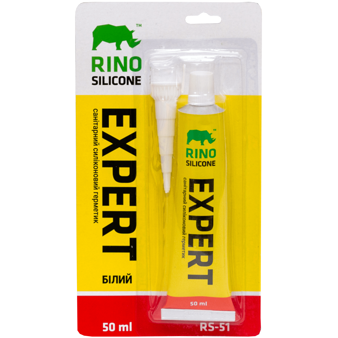 Силікон санітарний RINO 50 мл Білий (42193)