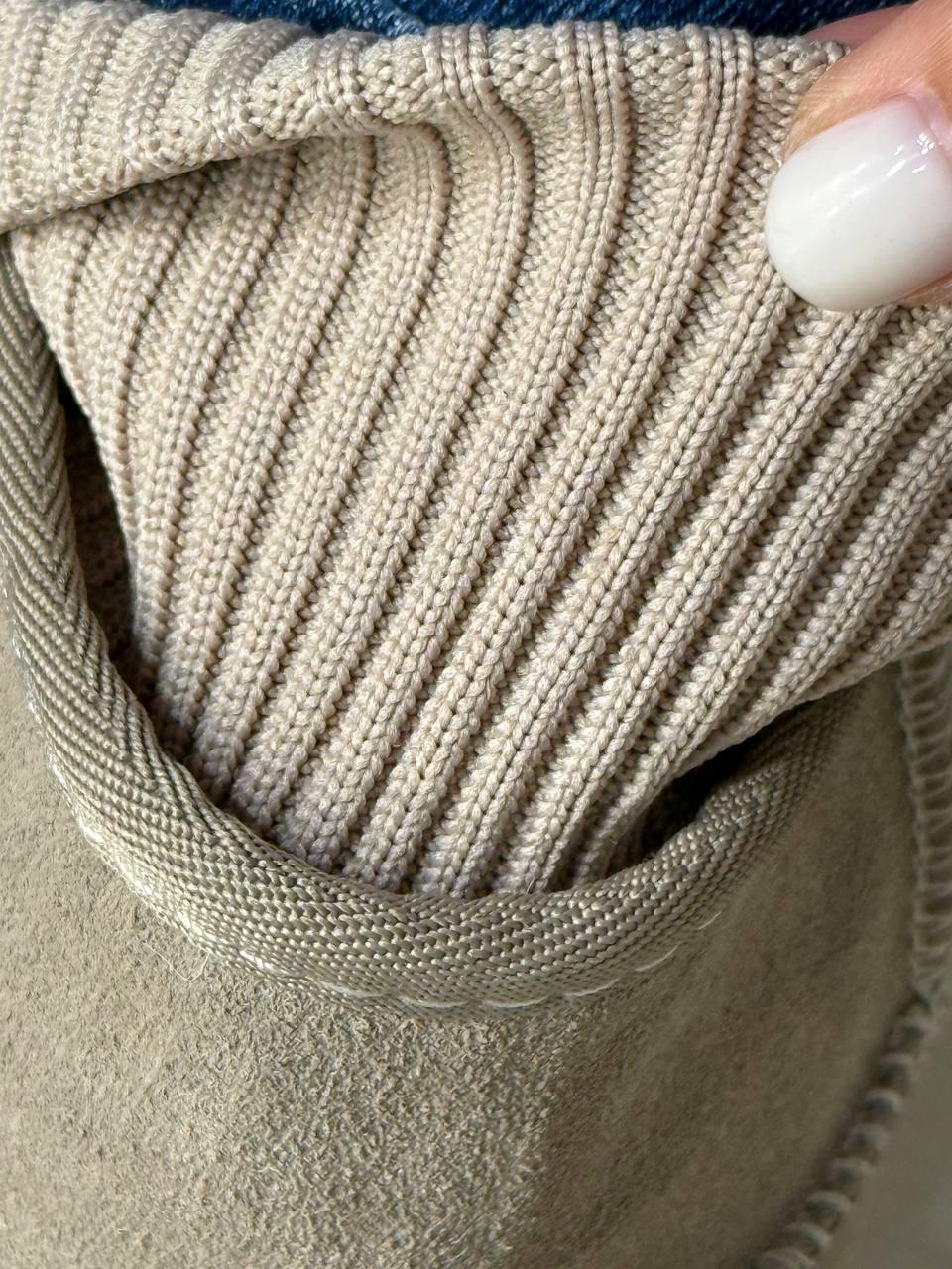 Угги женские Hengji 56-3 с манжетом носком на высокой подошве р. 40 Бежевый (5160) - фото 3