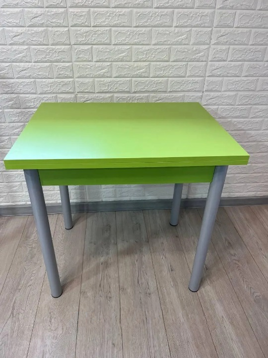 Стіл Оскар розкладний для кухні60х80х80х120х75 см Зелений/Сірий (2496412166) - фото 2