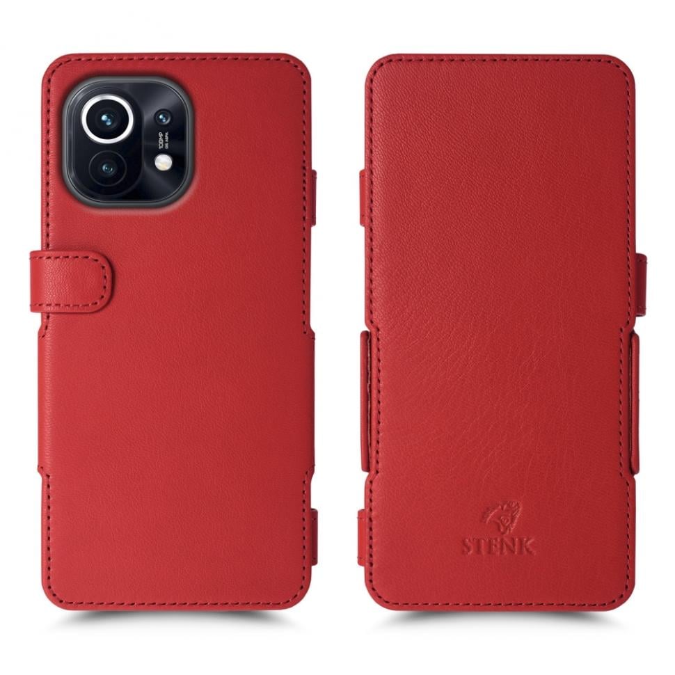 Чехол книжка Stenk Prime для Xiaomi Mi 11 Красный (68812)