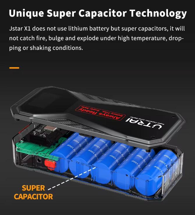 Пускозарядний пристрій Utrai Super Capacitor Booster X1 Суперконденсатор 1000А - фото 4