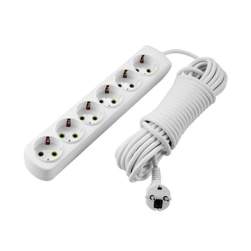 Удлинитель Lezard Letitia 6 входов с заземлением 5 м (28679260)