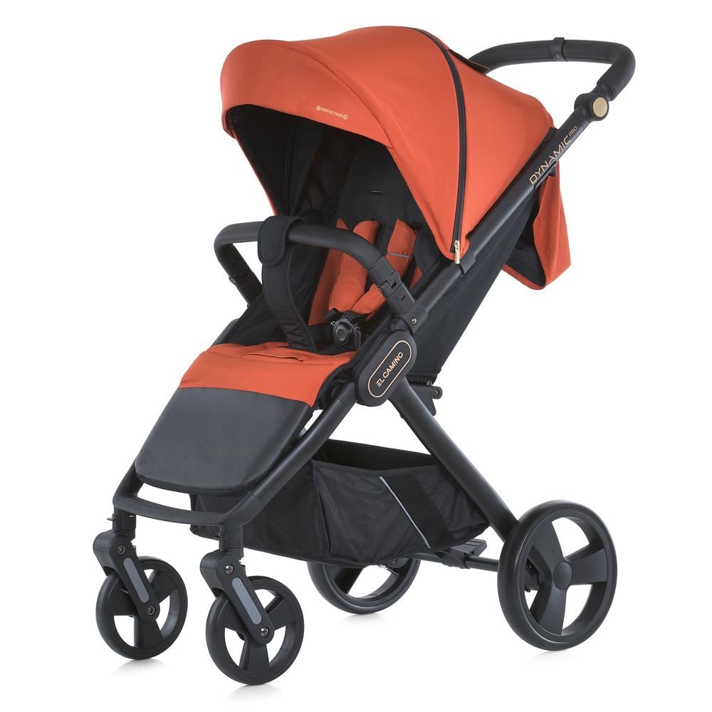 Коляска прогулянкова El Camino DYNAMIC PRO Redwood з чохлом/дощовиком та москітною сіткою Помаранчевий (ME 1053-3)