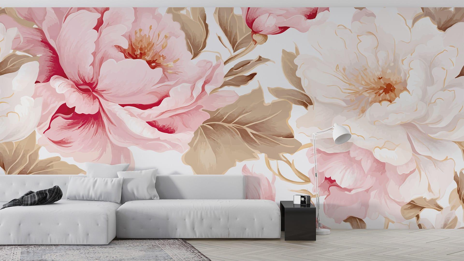 Фотообои флизелиновые Styleo Print-walls Пионы в саду 0315 300х200 см (Pw-0315)