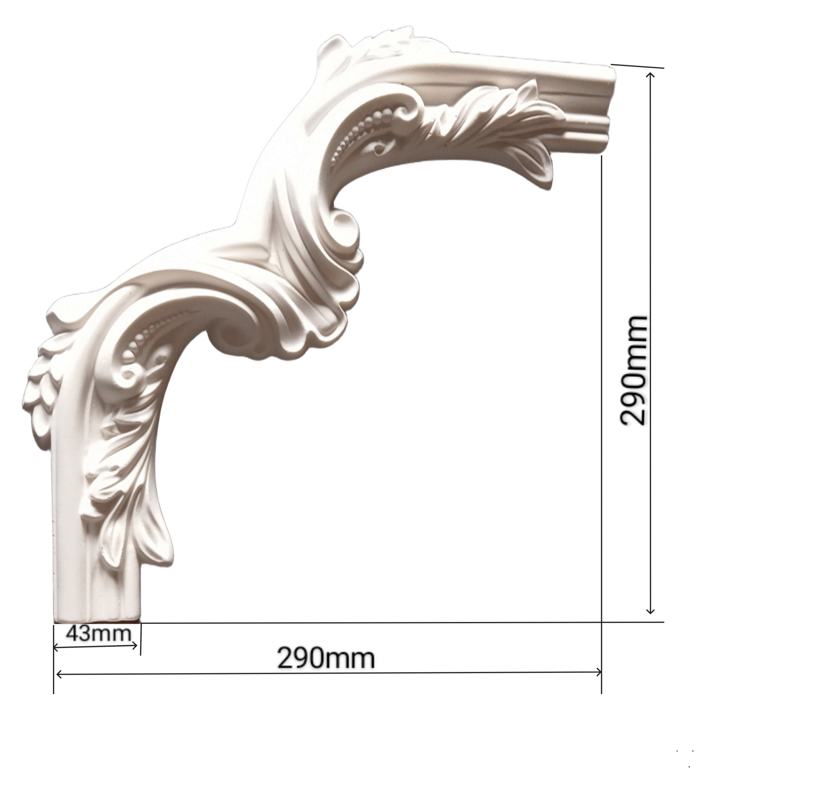 Молдинг гипсовый гладкий (23756050) - фото 3