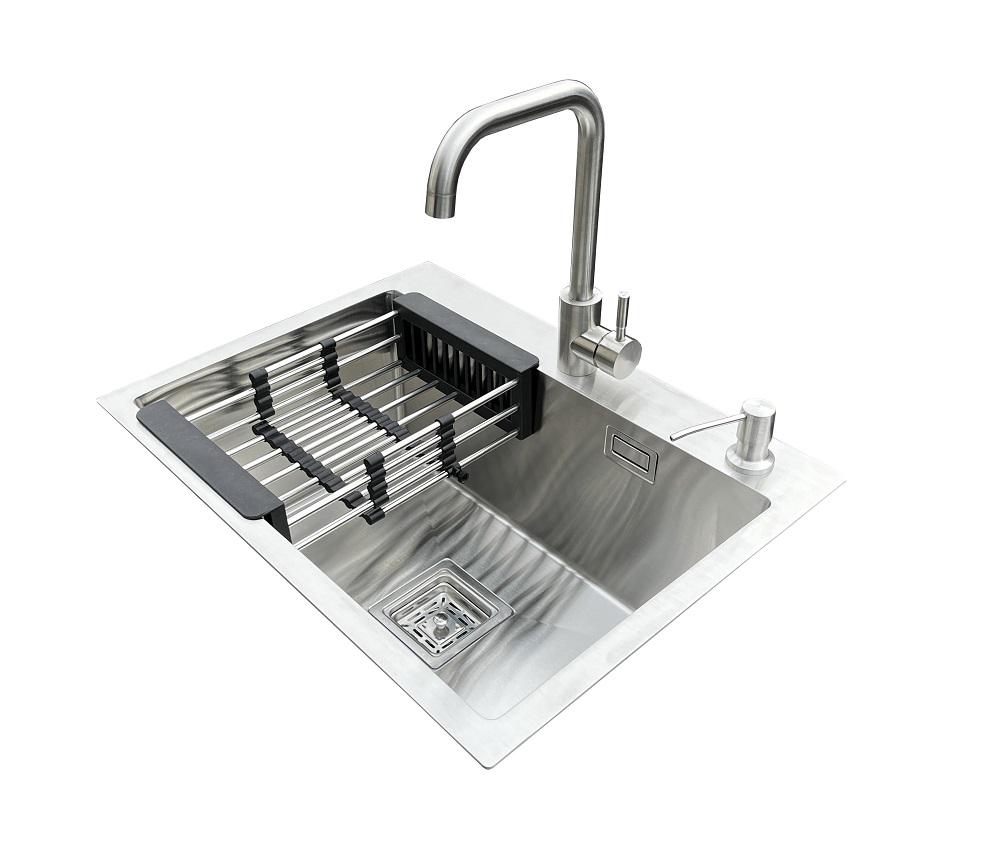 Мойка для кухни со смесителем Romzha Arta Nova U-600 B (RO41240)