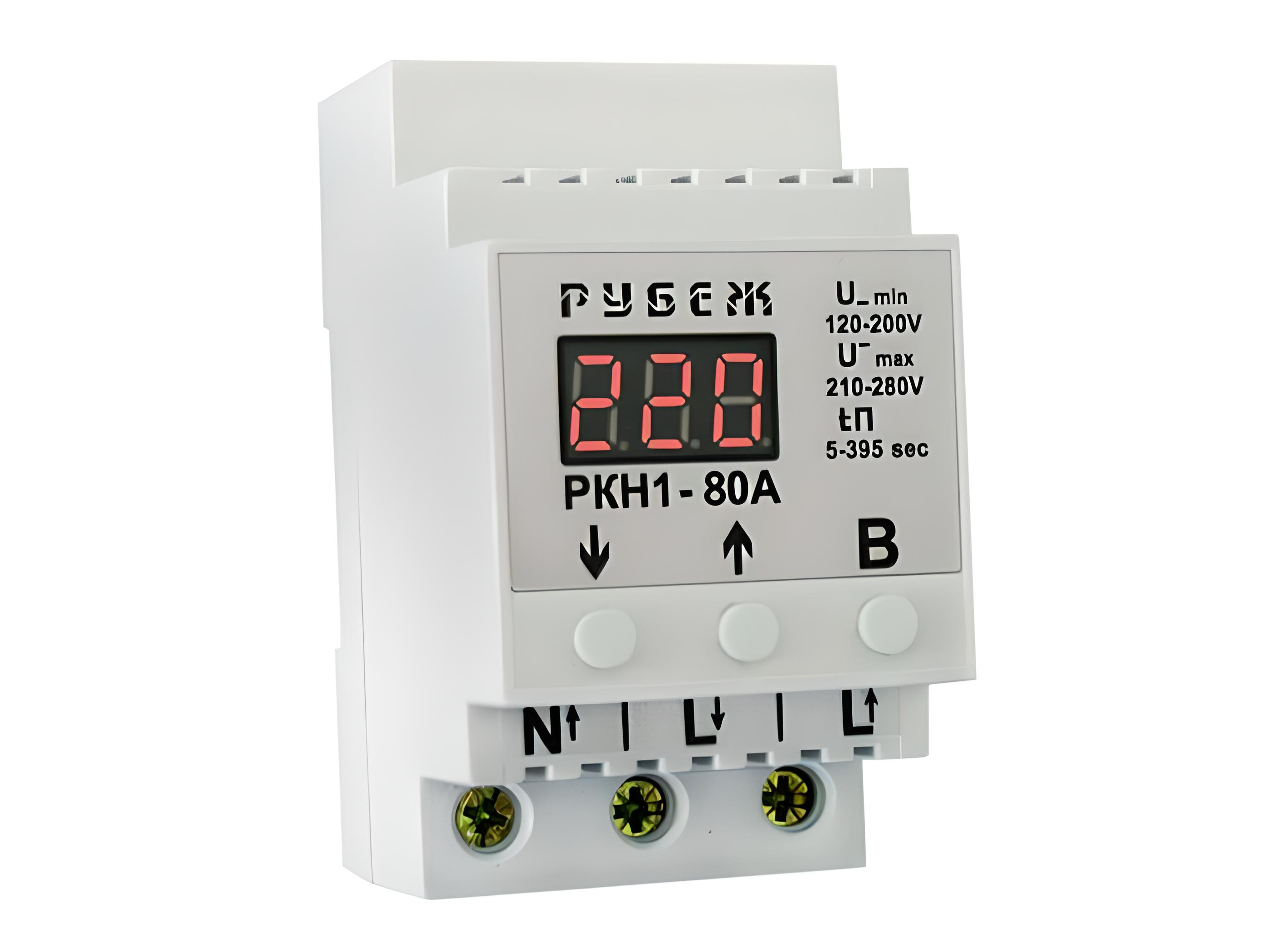 Реле напряжения Рубеж РКН-80pro - фото 1 Реле напряжения Рубеж РКН-80pro - фото 1