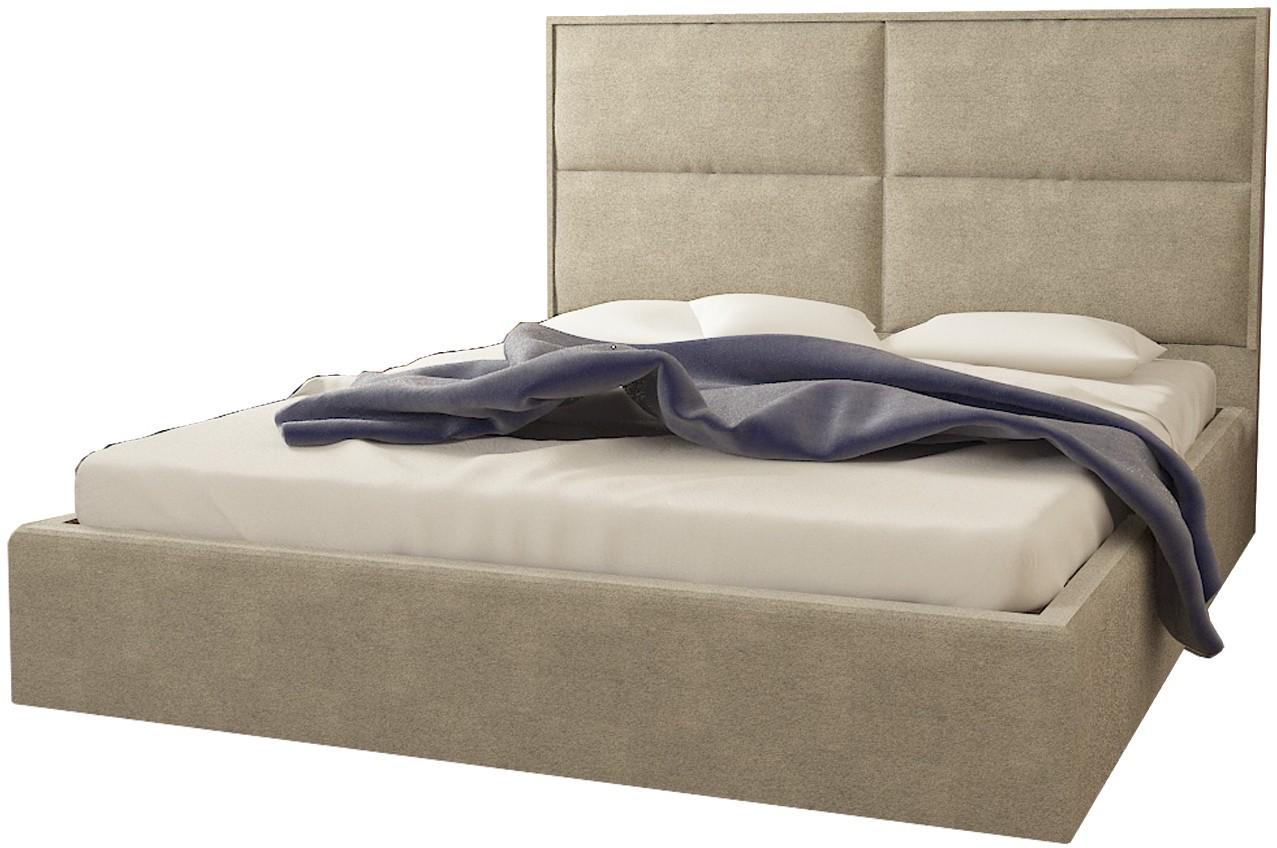 Кровать двуспальная Santa Maria Premium с дополнительной металлической цельносварной рамой 180x190 см Мокко