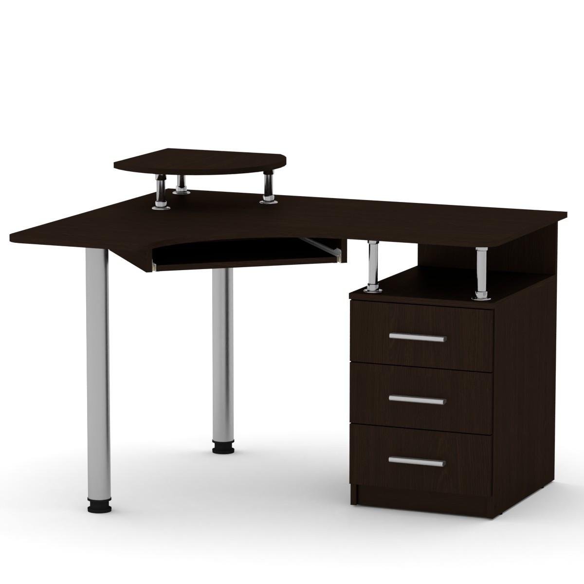 Стол письменный угловой Компанит СУ-2 120х100х85,2 см Венге темный (23158650)