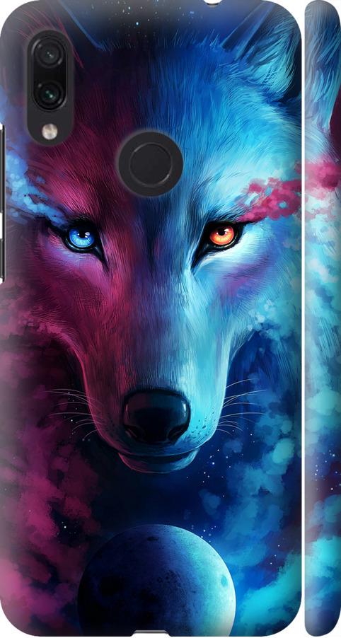 Чехол на Xiaomi Redmi Note 7 Арт-волк (3999m-1639-42517)