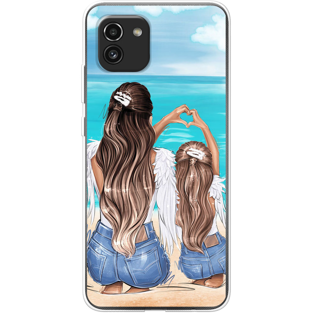 Чохол  BoxFace Samsung Galaxy A03 (A035) Family Vacation Прозорий силікон (44031-up2380-44031)