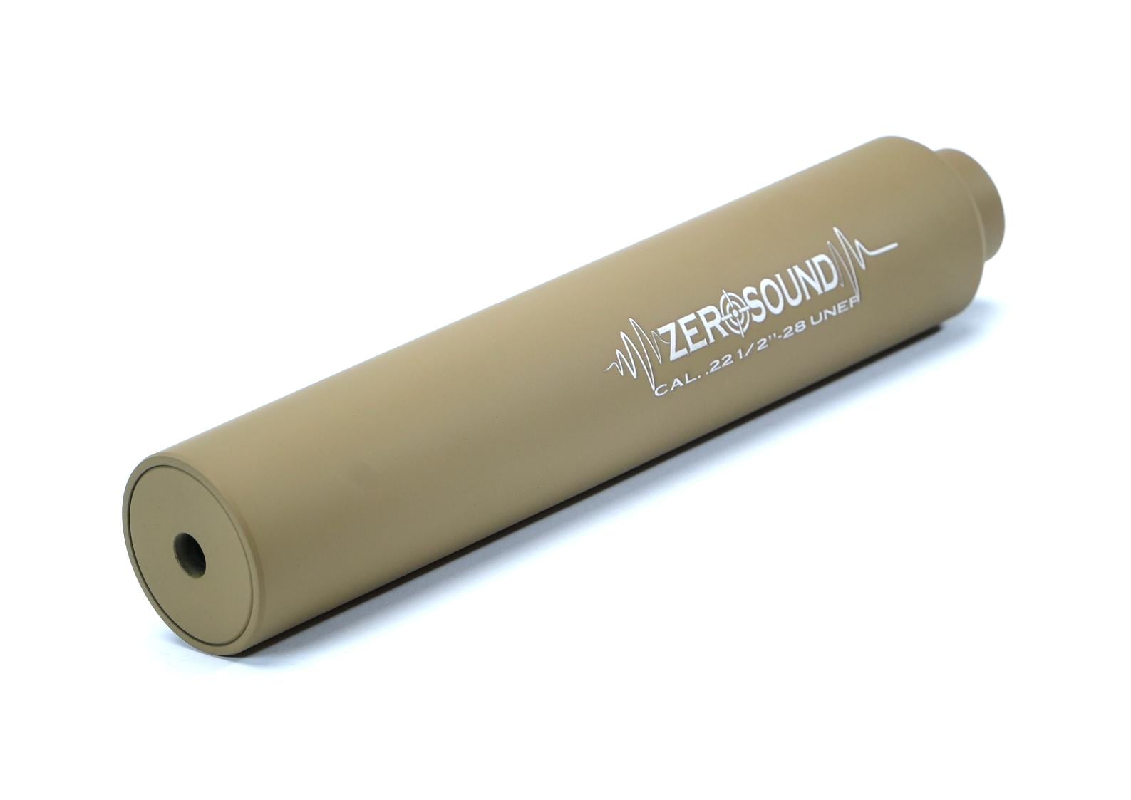Саундмодератор Zerosound кал .22 різьба 1/2"-28 UNF FDE Саундмодератор Zerosound кал .22 різьба 1/2"-28 UNF FDE
