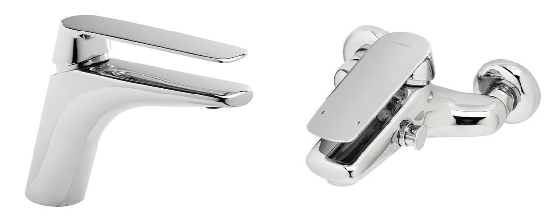 Набор смесителей для раковины и ванны GENEBRE Kode 1+1 02KO-bath (19892)