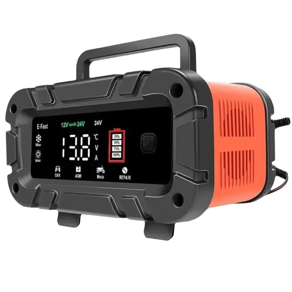Зарядное устройство для автомобильного аккумулятора E-Fast TK-700 12 V 1 0A 24 V 5 A Black/Orange (3_04100) Зарядное устройство для автомобильного аккумулятора E-Fast TK-700 12 V 1 0A 24 V 5 A Black/Orange (3_04100)