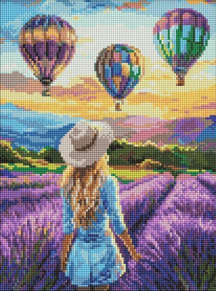 Алмазная мозаика Ideyka Лавандовые приключения 30x40 см (Id-AMO8218)