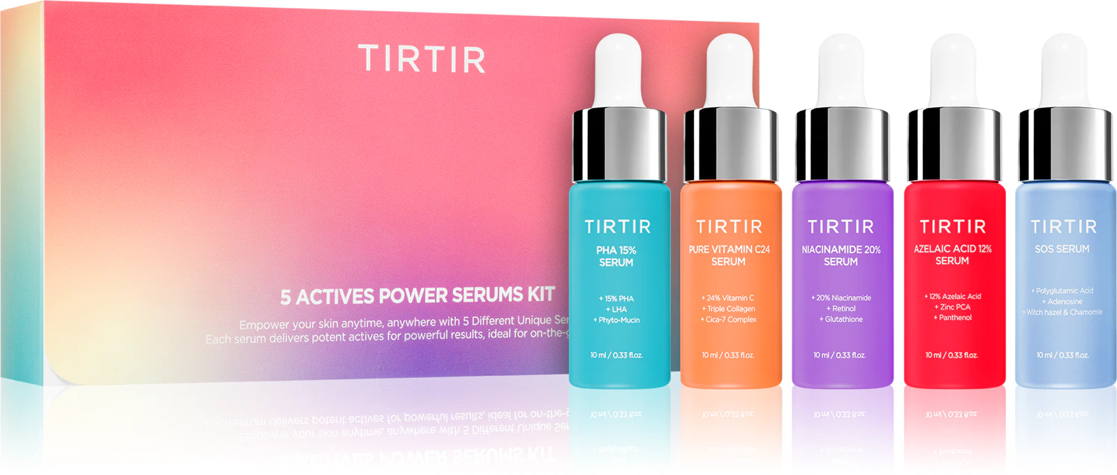 Подарочный набор сывороток TIRTIR 5 Actives Power Serums Kit 5 шт. 10 мл (32927309)