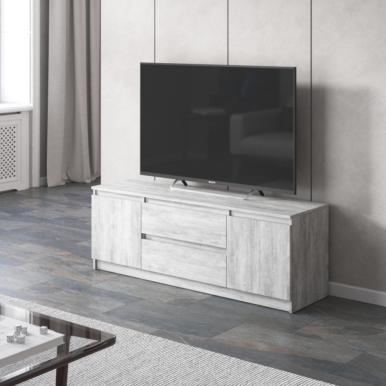 Тумба под телевизор Вайс R-28 1402х400х531 мм Бетон (30659627) - фото 1 Тумба под телевизор Вайс R-28 1402х400х531 мм Бетон (30659627) - фото 1