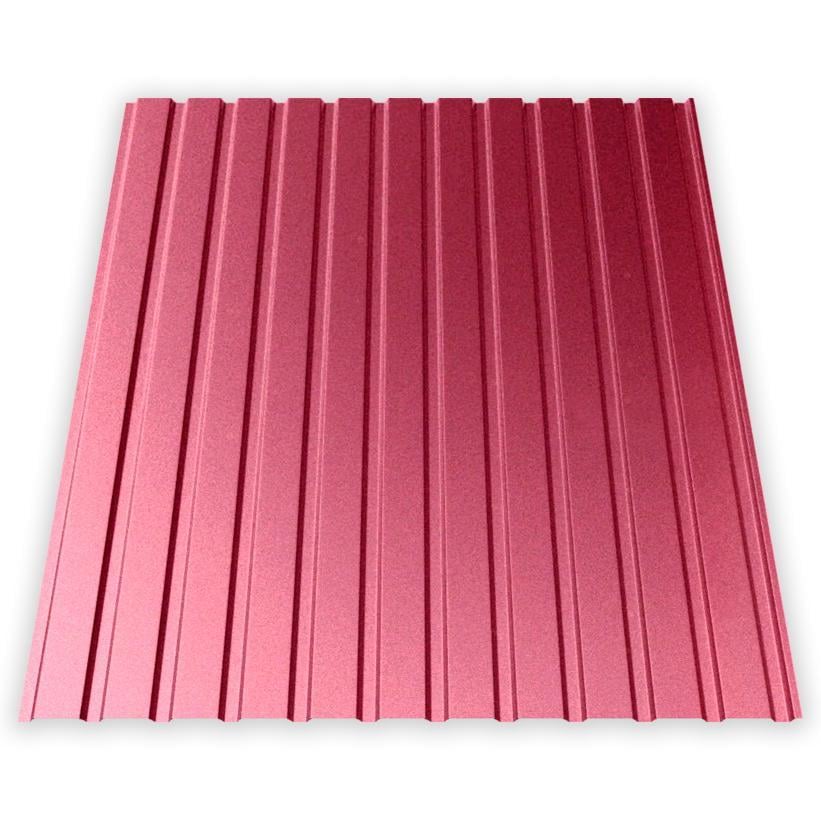 Профнастил AKM ПС-10 100 г/м2 0,40 мм 1200х1700 мм Ral 3005 Красное вино глянец (30297728)