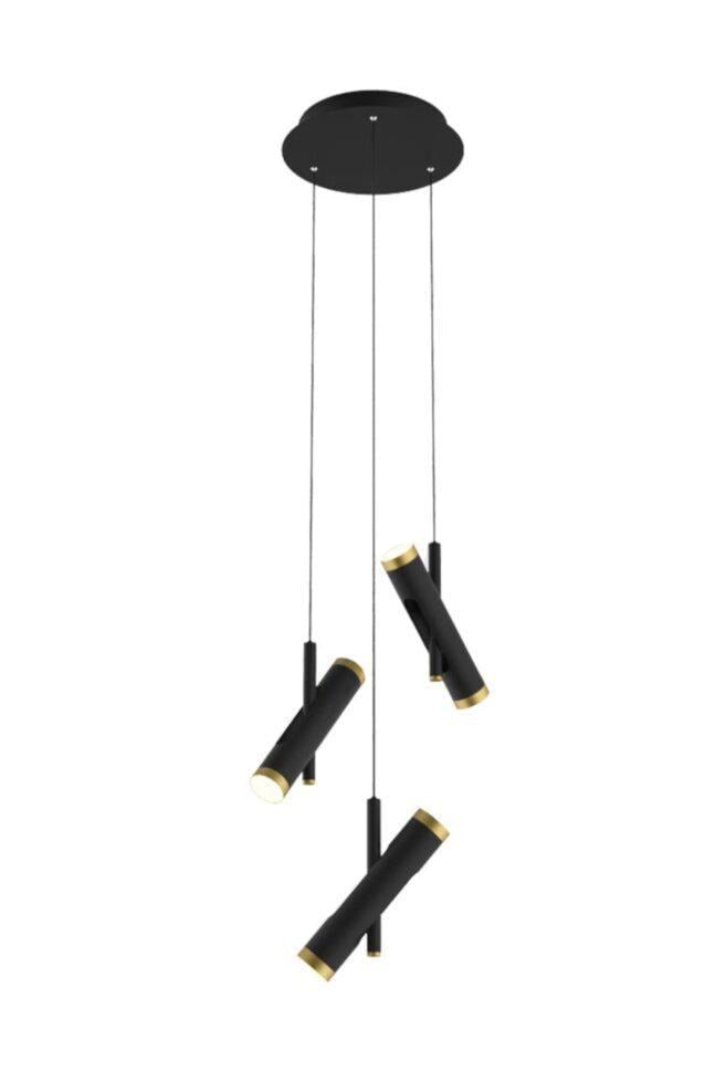 Люстра WunderLicht Ki5428 27x150 см Черно-золотистый (KI5428-33B)