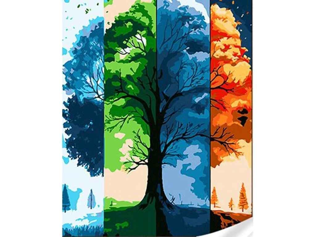 Картина по номерам Strateg Четыре сезона 30х40 см (SS1019)