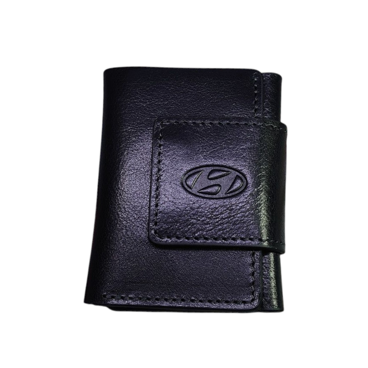 Портмоне Mini с логотипом авто Hyundai глянцевая кожа 100х75х15 мм (1795704994)